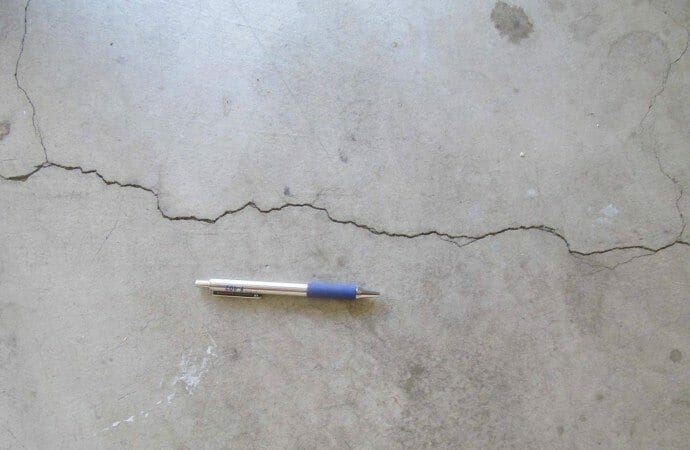 Crack in Concrete Floor Slab